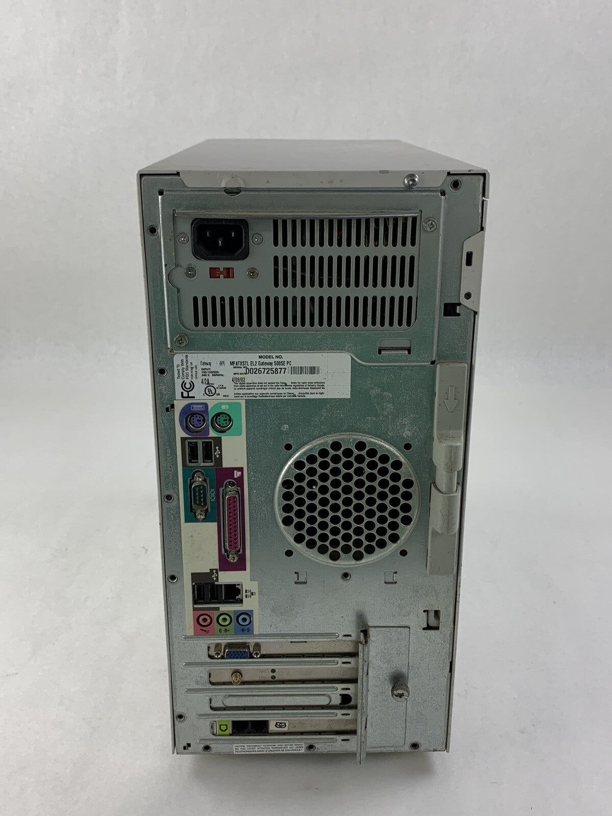 Gateway E-3600 MT Intel Pentium 4 1.6 GHz 680 MB RAM No HDD No OS