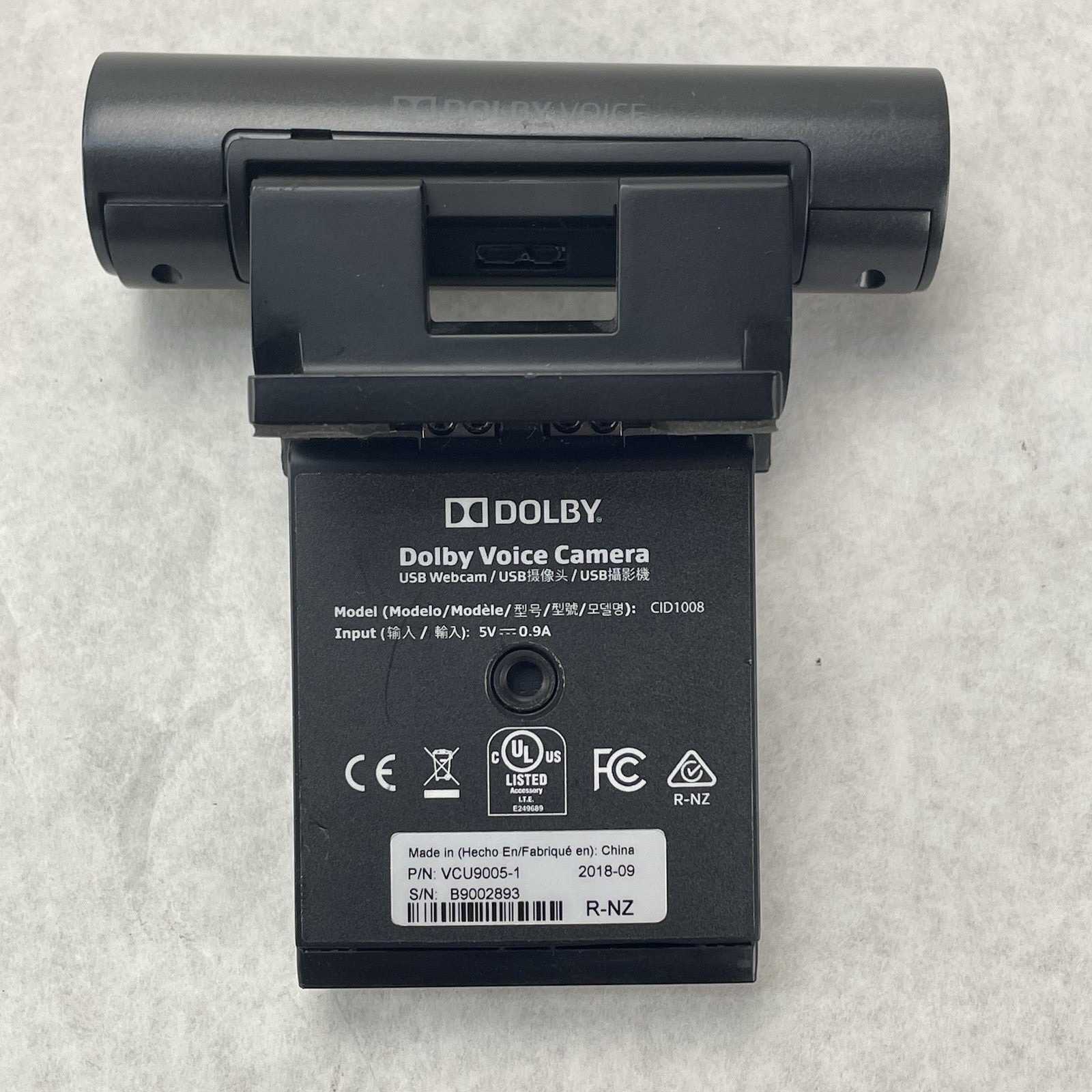 Dolby Voice Camera CID1008 USB Webcam - Untested6