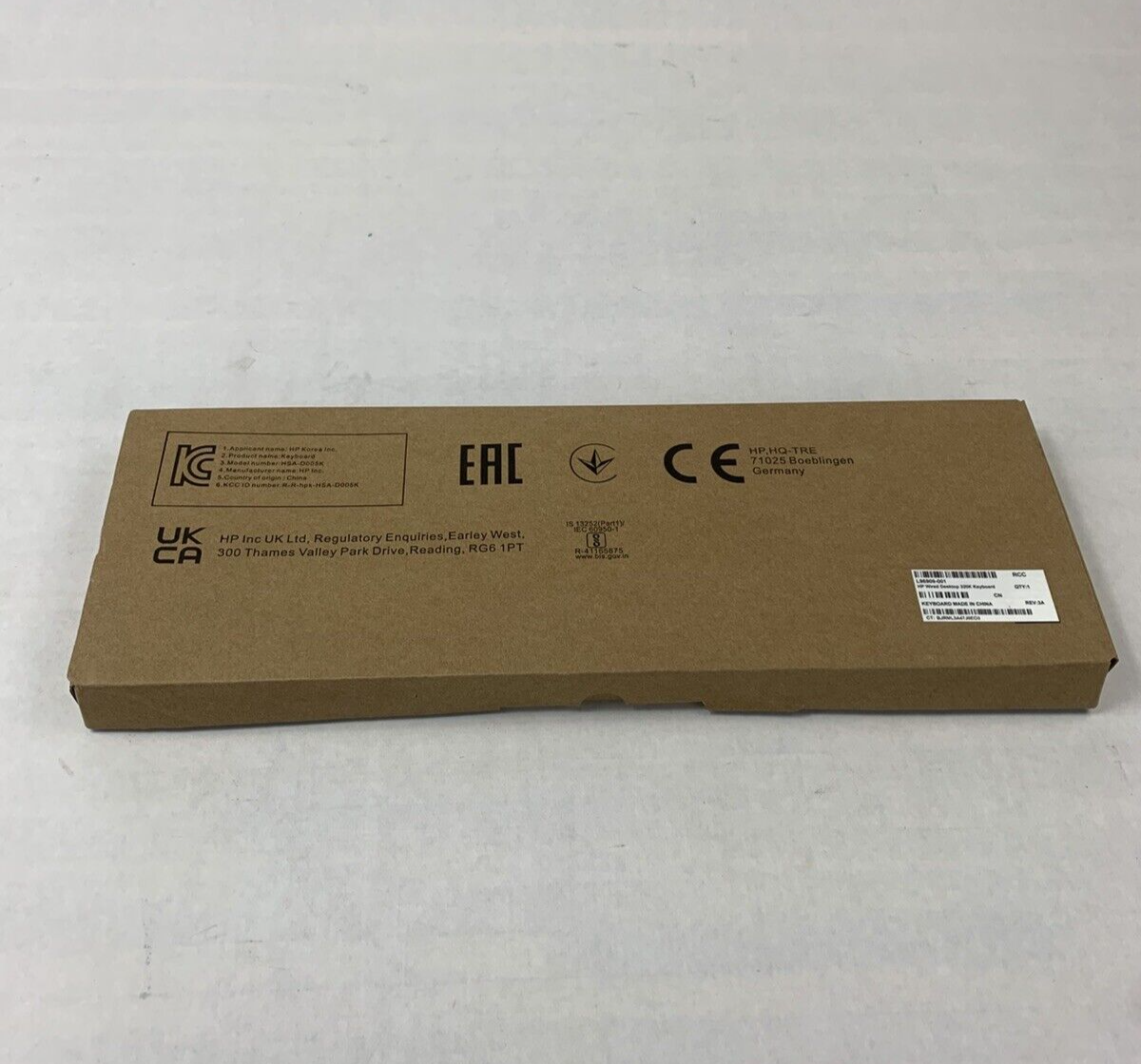 Lot of 5 HP HSA-D005K 320K Slim Wired Desktop Keyboard