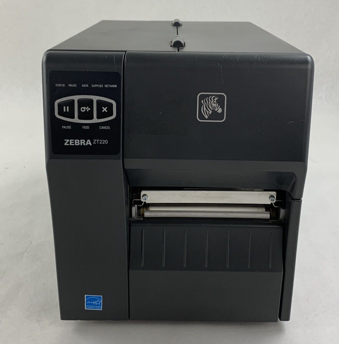 Zebra ZT220 ZT22042-D01000FZ Thermal Label Printer Tested Missing Clamp Handle1