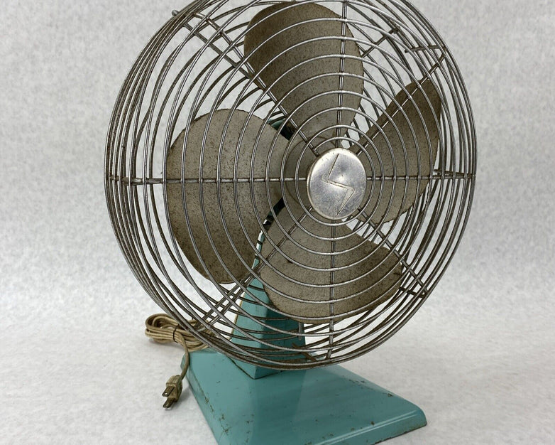 Vintage Superior Electric 1000 Teal Table Fan Base No 1047