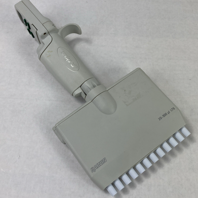 Rainin EDP3-Plus 20-300 uL 12-Channel Digital Pipette No Battery Untested