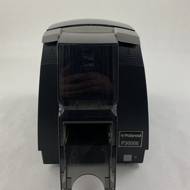 Polaroid P3000E Single-Sided Multi-Color ID Card Printer Power Tested No Ribbon