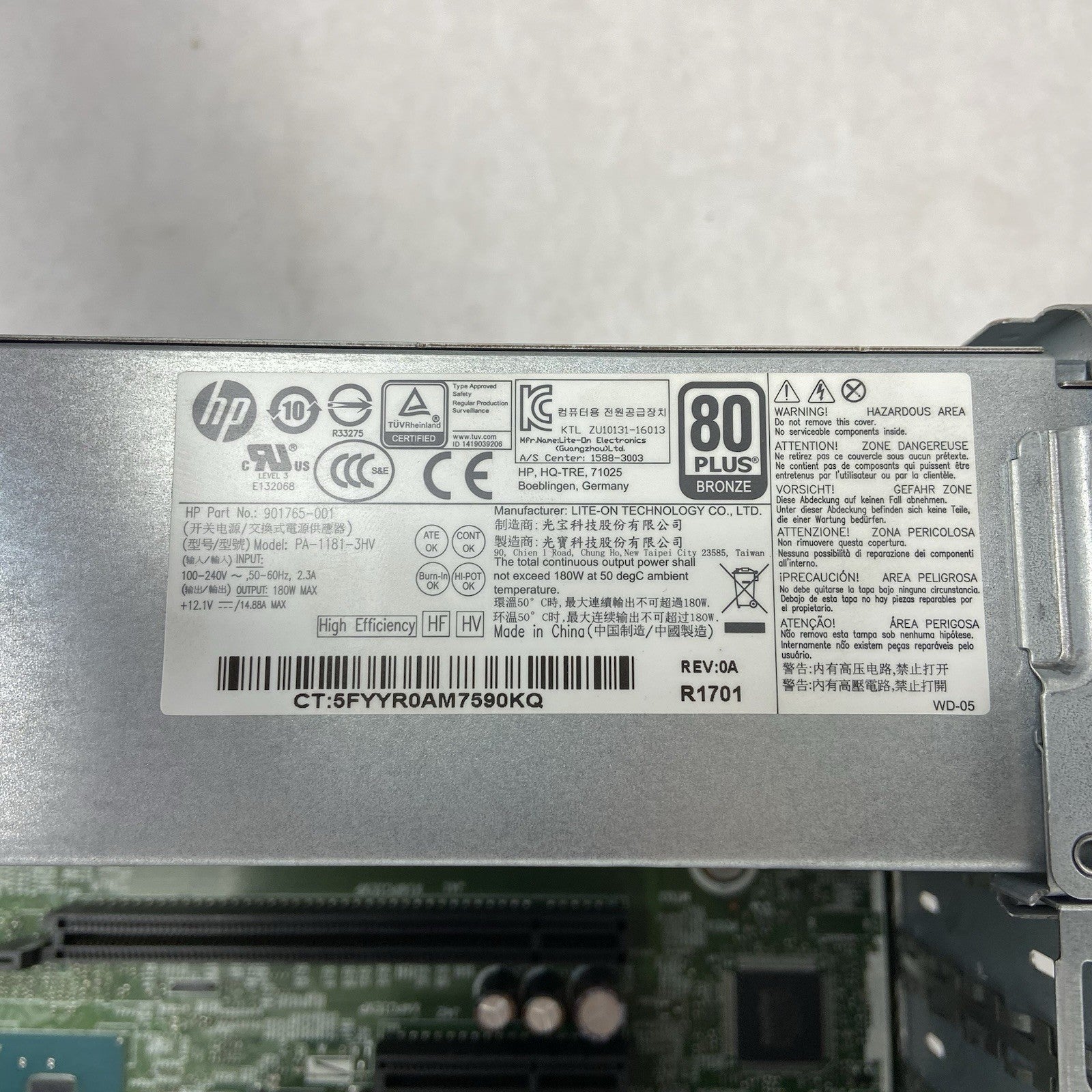 HP ProDesk G3 SFF Intel Core i5-6500 3.2GHz 8GB RAM No HDD No OS9