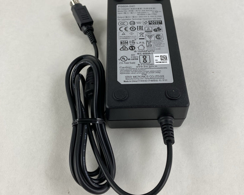 Star Micronics PS60A-24C 24V 2.15A AC Adapter (Lot of 15)