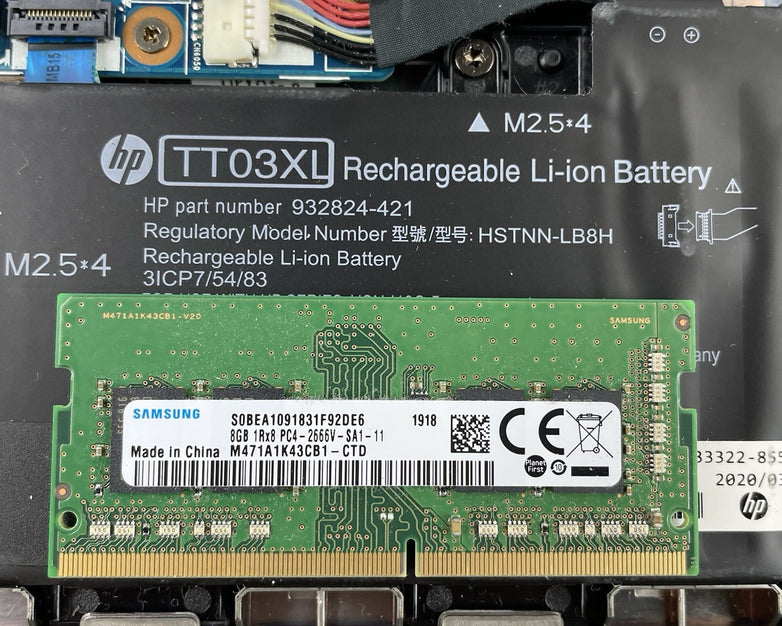 HP EliteBook 850 G6 15.6" i5-8365U 1.60 GHz 8 GB RAM No SSD/OS/AC - Dented