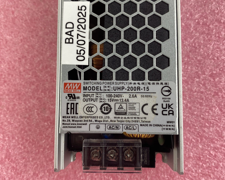 Meanwell UHP-200R-15 Switching Power Supply Untested