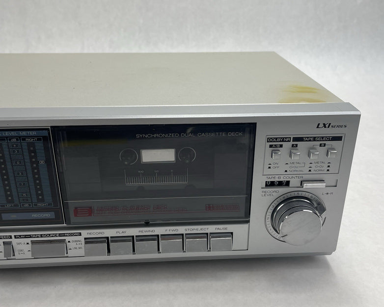 Sear's & Roebuck Double Cassette Player Reorder Tested Working Mdl 93284