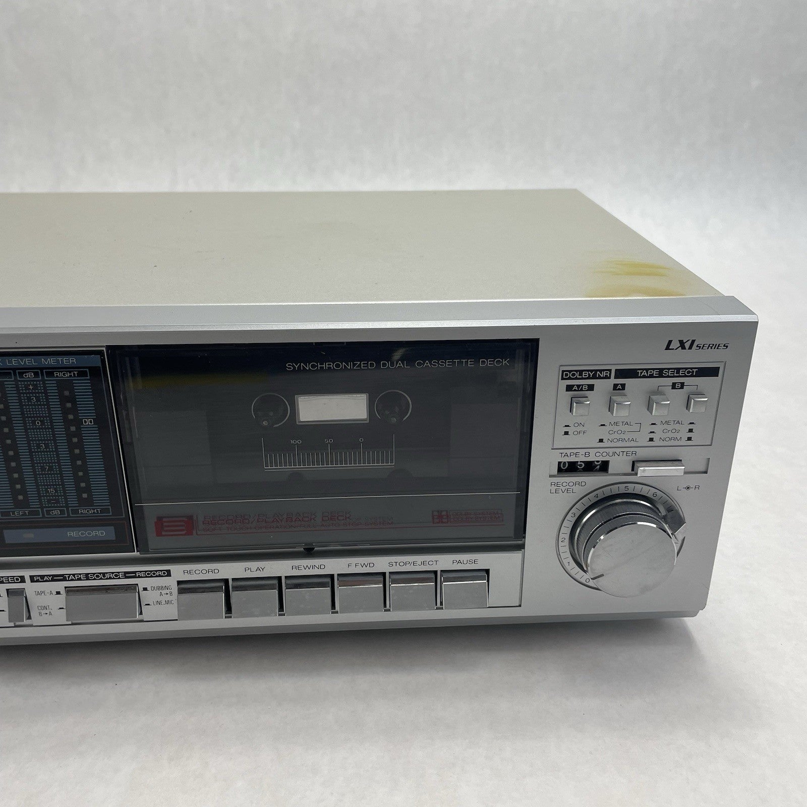 Sear's & Roebuck Double Cassette Player Reorder Tested Working Mdl 932843