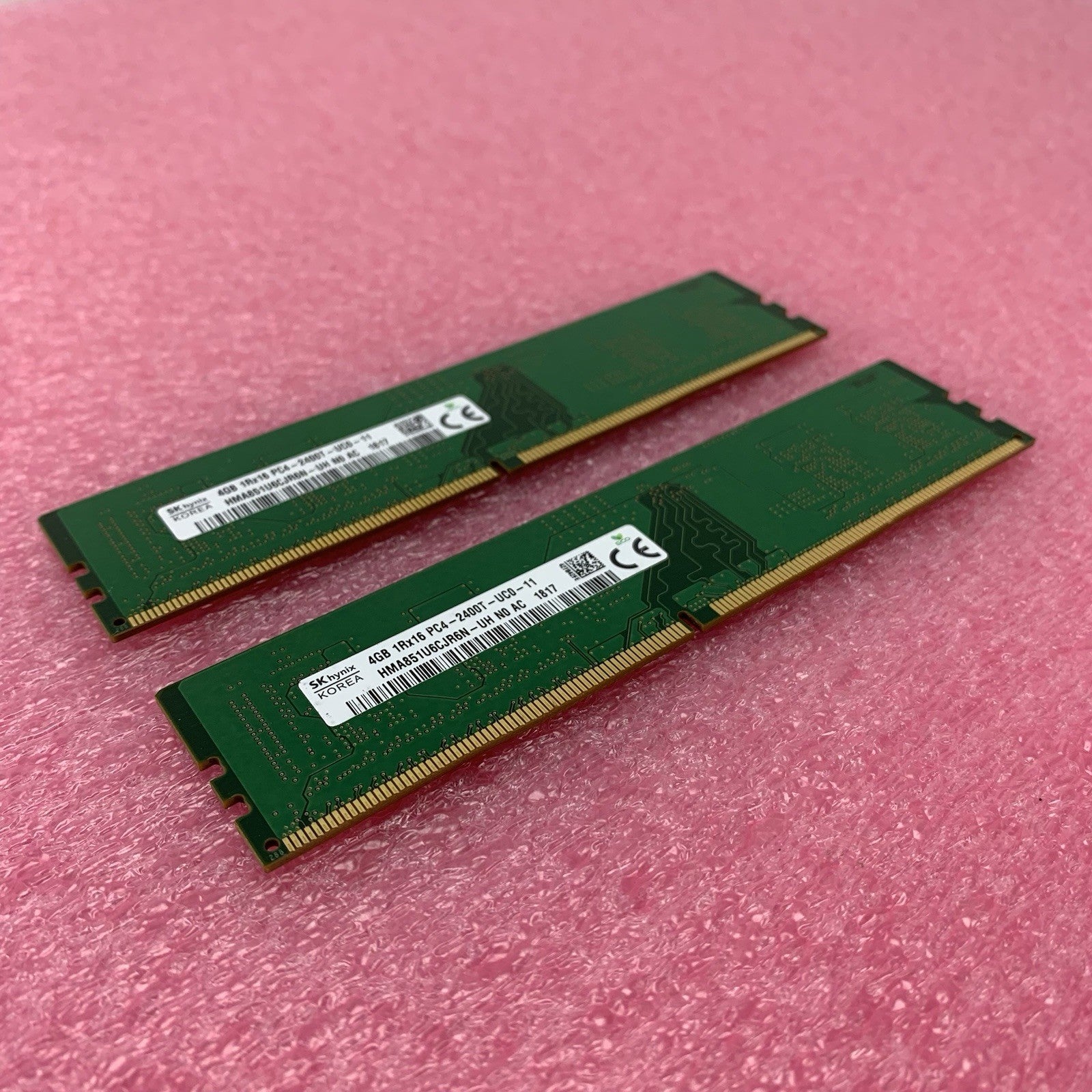 SK Hynix HMA851U6CJR6N-UH PC4-2400T-UC0-11 4GB 1Rx16 Desktop Memory RAM Lot of 20