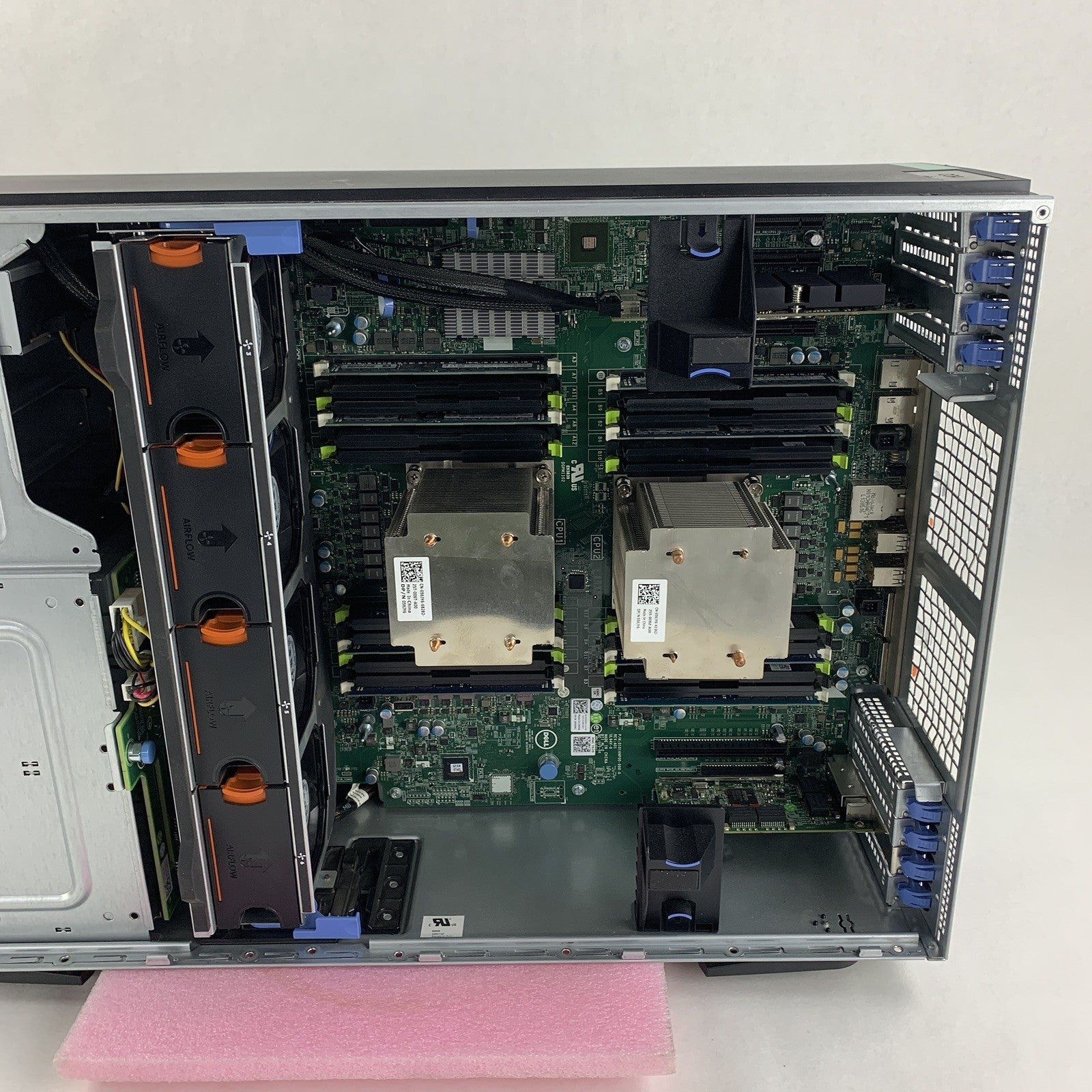 Dell Poweredge T620 Server 2x E5-2609 2.4 GHz 32 GB Ram Perc H710 No OS No HDD