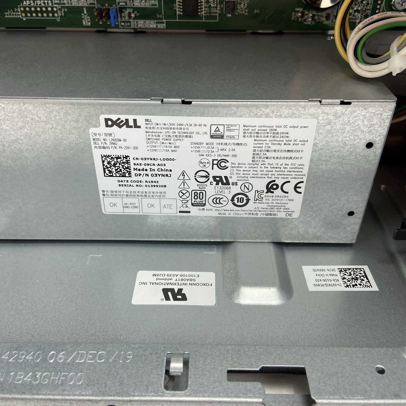 Dell Vostro 5090 MT Intel Core i5-9400 2.9GHz 8GB RAM No HDD No OS9