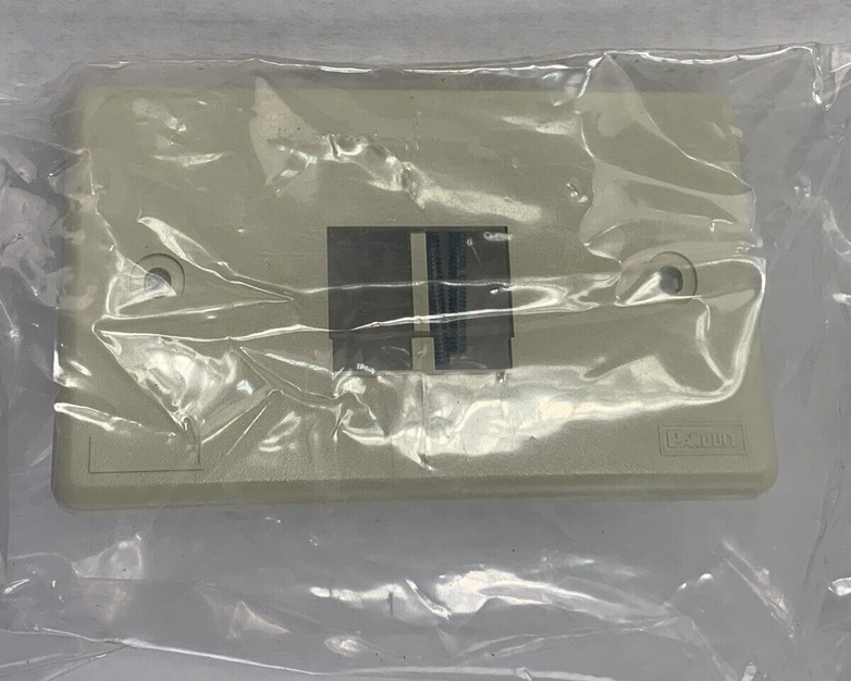Panduit MFPD2EI MINI-COM Faceplate 1-Gang, 2-Module 2 Port Ivory