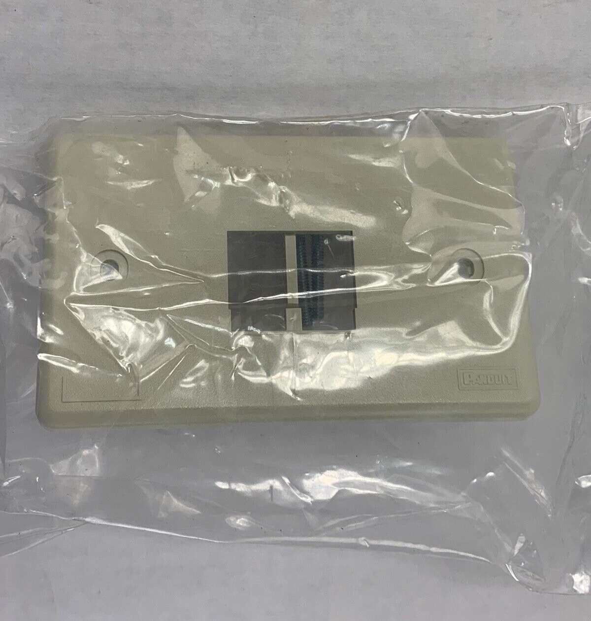 Panduit MFPD2EI MINI-COM Faceplate 1-Gang, 2-Module 2 Port Ivory