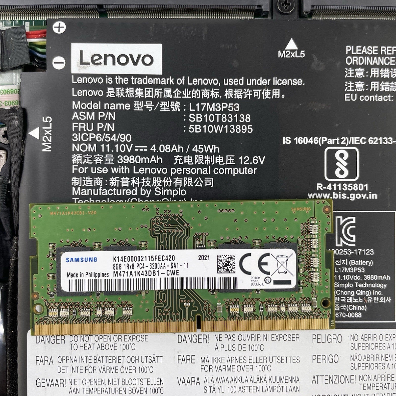 Lenovo ThinkPad L490 14" i5-8250U 1.60 GHz 8 GB RAM No SSD/OS/AC17