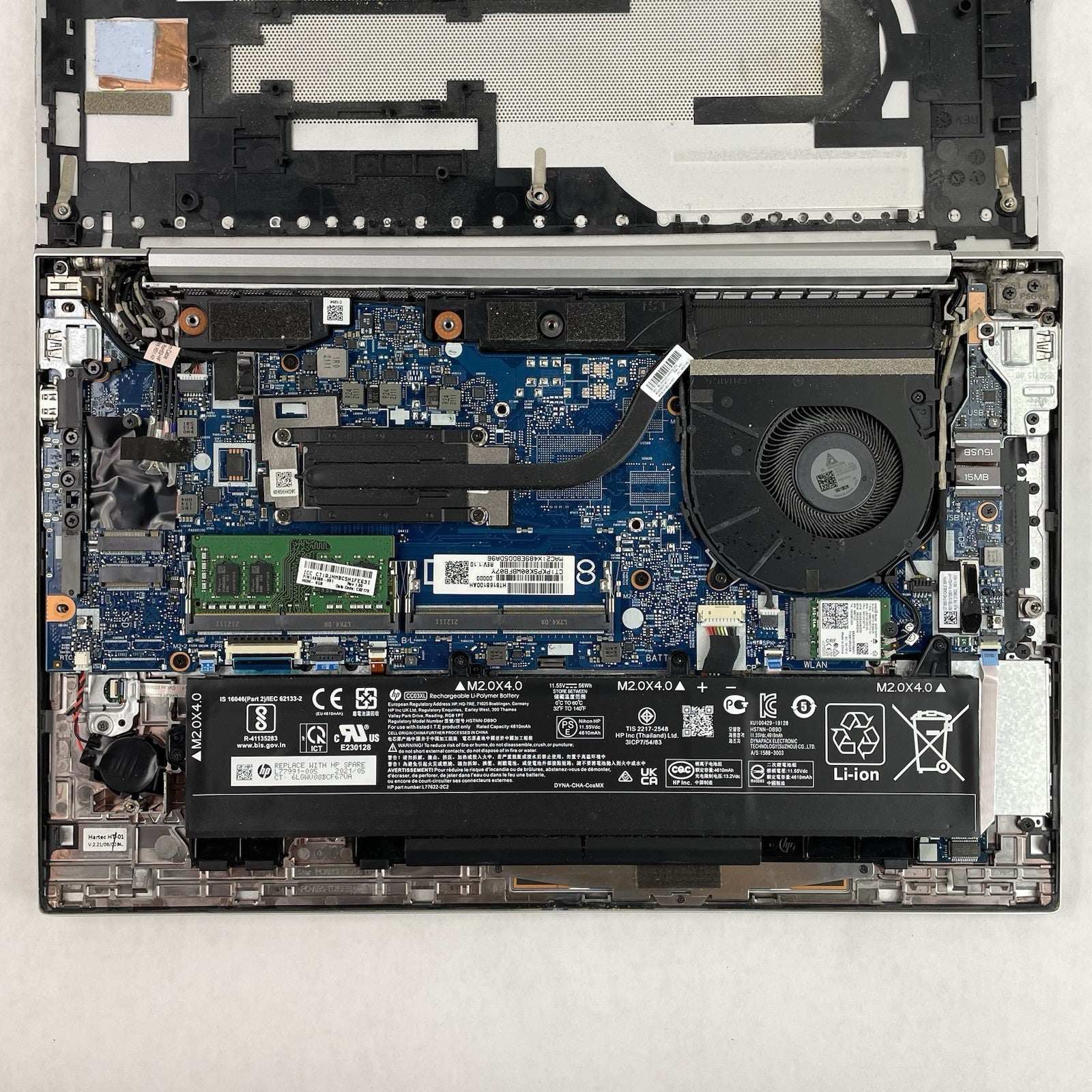 HP EliteBook 850 G8 15.6" i5-1145G7 2.60 GHz 8 GB RAM No SSD/OS/AC - Rubber Feet17