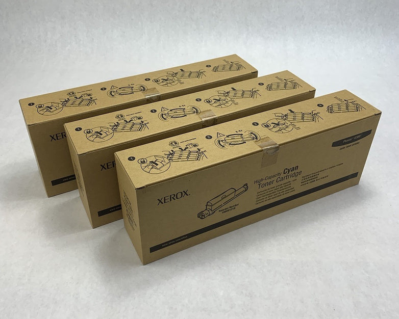 Xerox Phaser 6360 High-Capacity Cyan Toner Cartridge (Lot of 3)