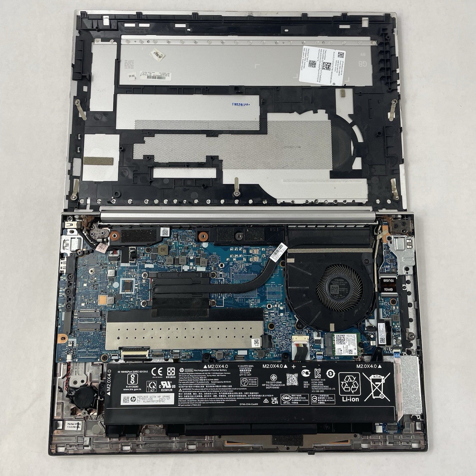 HP EliteBook 850 G8 15.6" i5-1145G7 1.60 GHz 8 GB RAM No SSD/OS/AC - Missing Key17