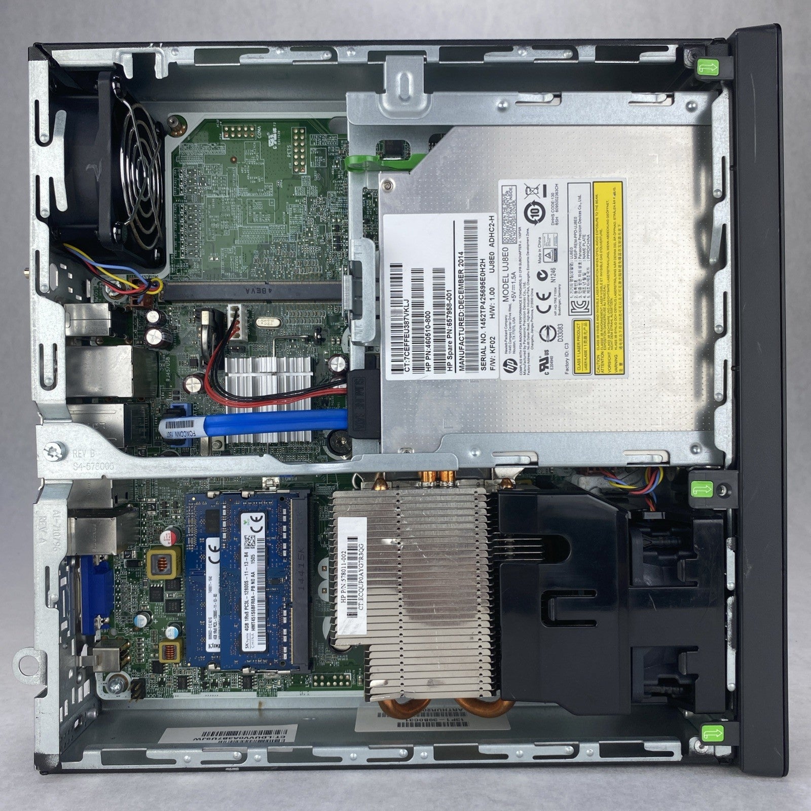 HP EliteDesk 800 G1 USDT Intel Core i5-4590s 3GHz 8GB RAM DVDRW No AC HDD No OS