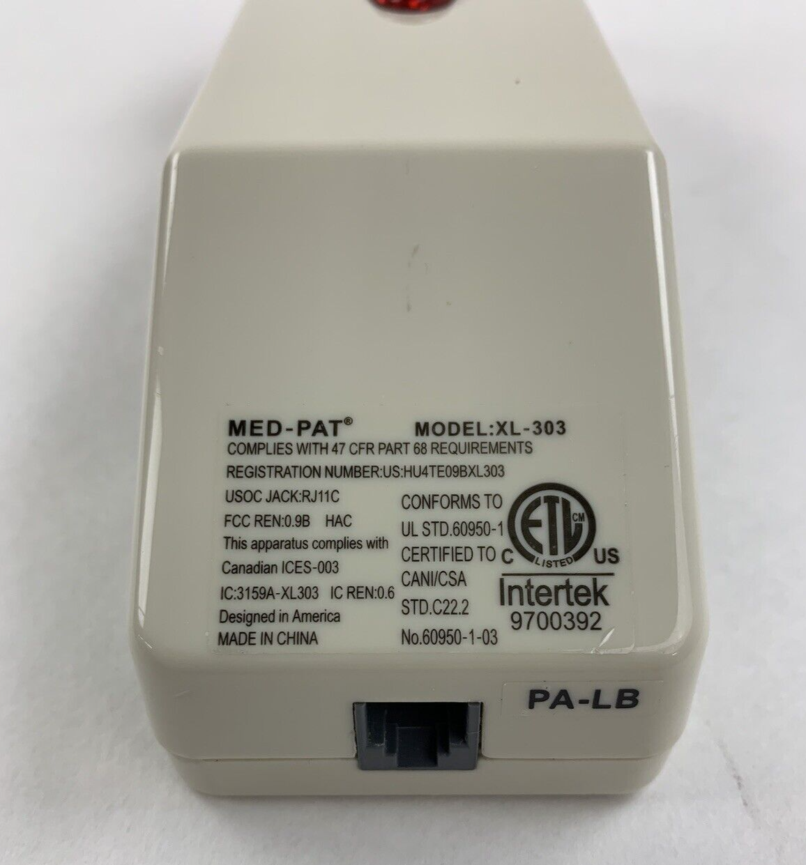 Med-Pat  XL-303 One-Piece Hospital Hotel Motel Phones