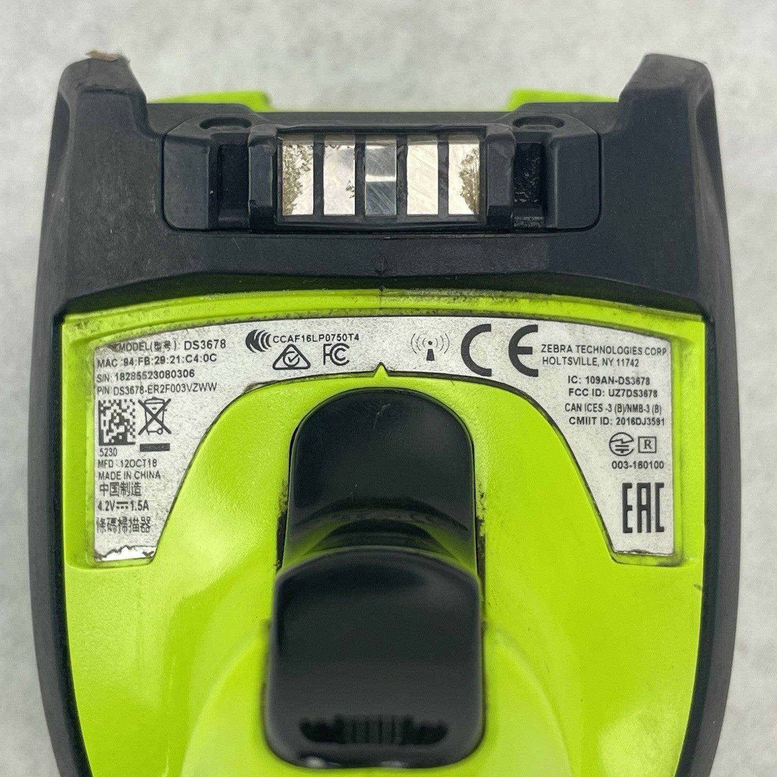 Zebra DS3678-SR0F003VZWW Wireless Barcode Scanner No Battery Untested For Parts5