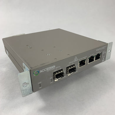 Accedian AMN-1000-TE-H MetroNID Network Interface Device Tested Reset No AC