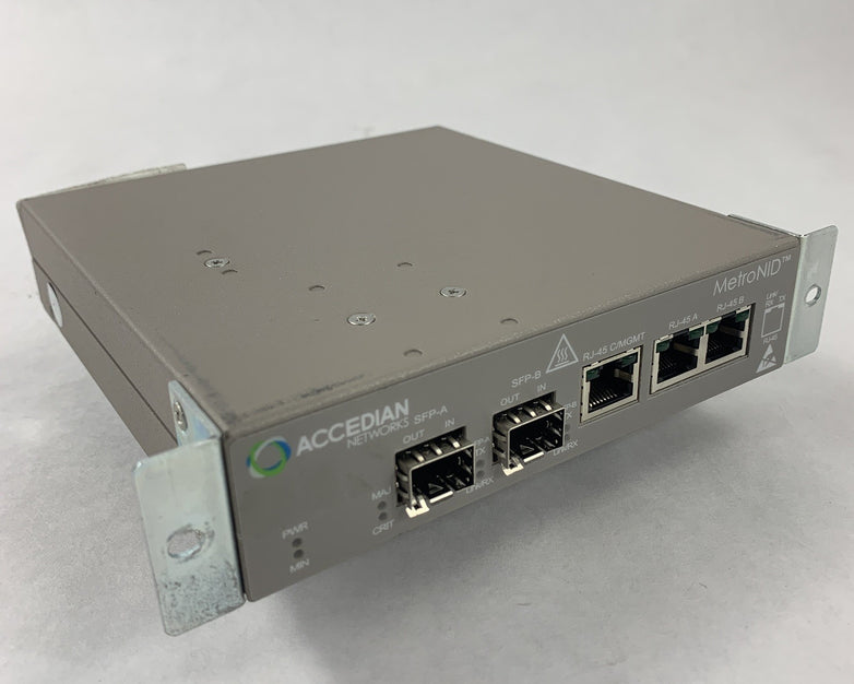 Accedian AMN-1000-TE-H MetroNID Network Interface Device Tested Reset No AC