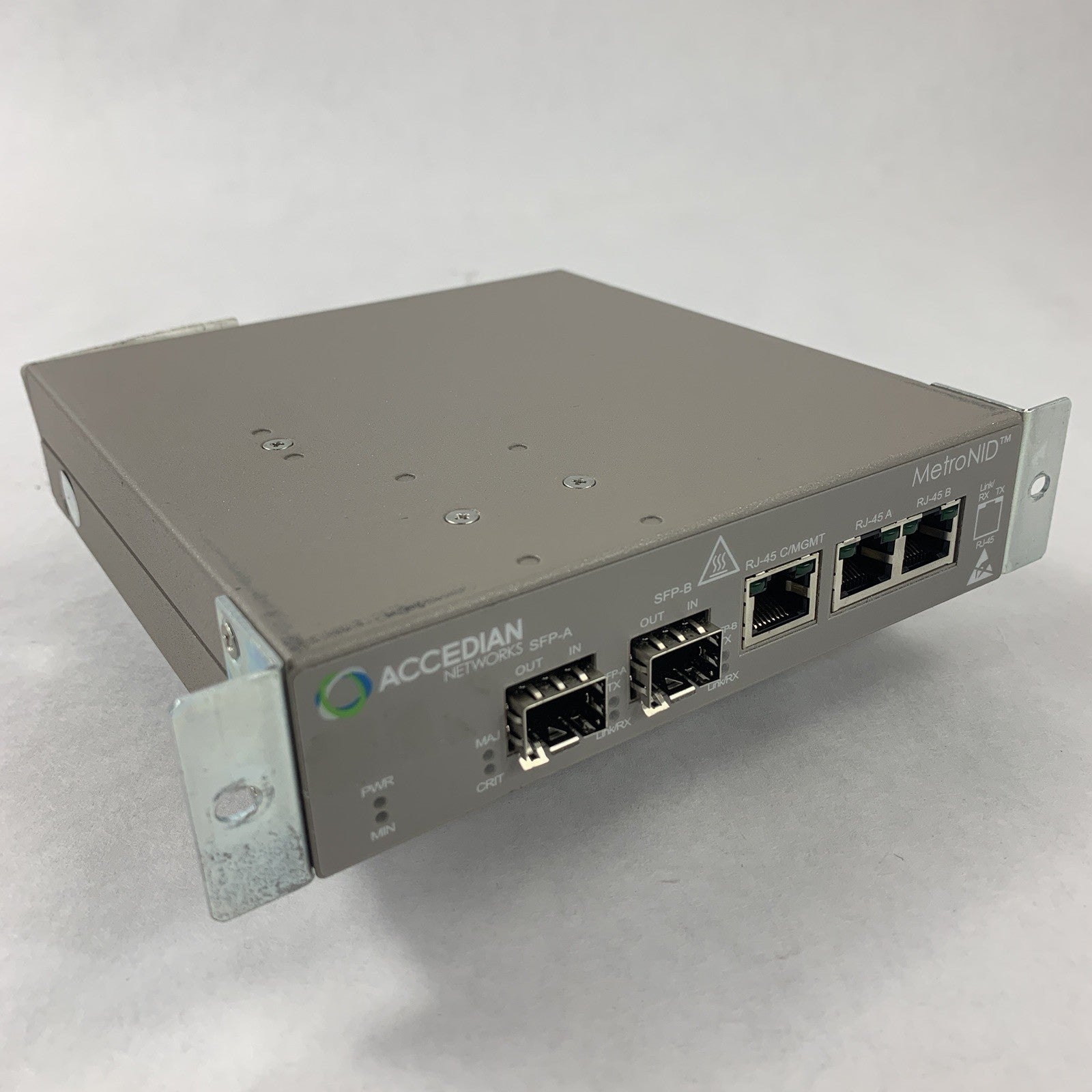 Accedian AMN-1000-TE-H MetroNID Network Interface Device Tested Reset No AC