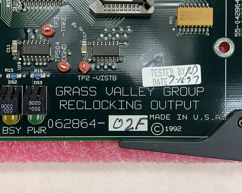 Grass Valley Group Digital Reclocking Output 062861-02F