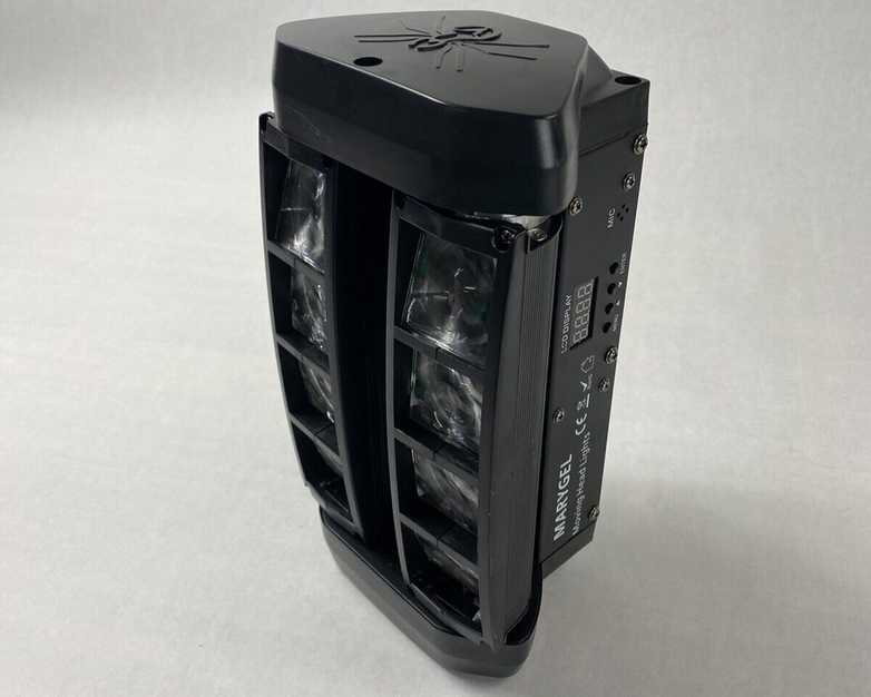 Marygel DJ Moving Head Lights IGB-Y13 8 Lights No Power Cord Power Tested