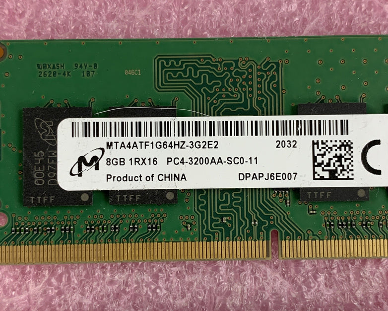 SK Hynix Micron Samsung  8 GB 1Rx8 PC4-3200AA Memory Module Mixed Lot of 6x