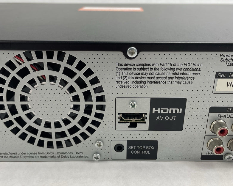 Panasonic DMR-EA38V DVD Recorder VCR Combo HDMI 1080p Tested No Power Cord