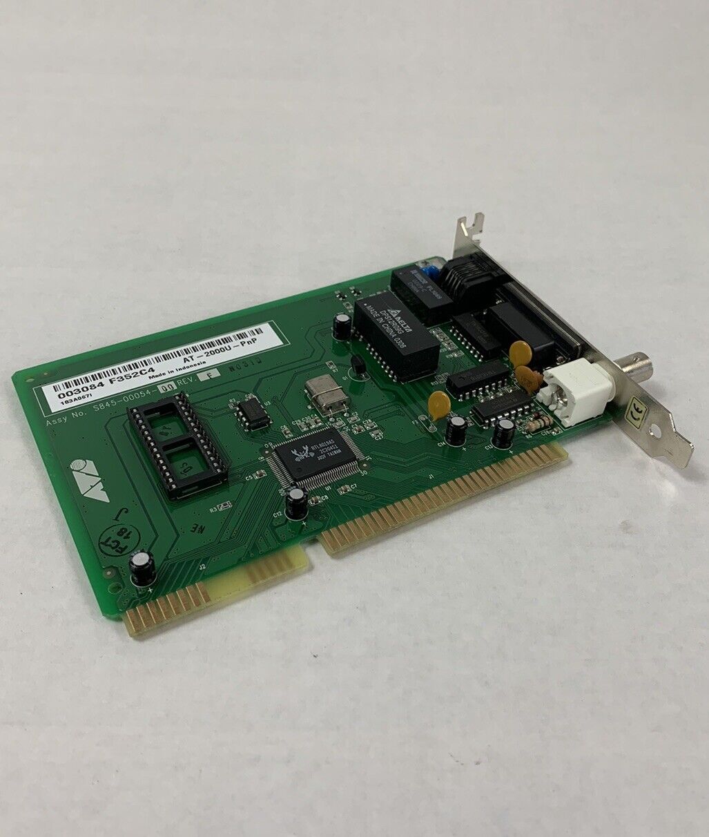 Allied Telesis S8450054-00 REV F Ethernet Card 16 BIT ISA