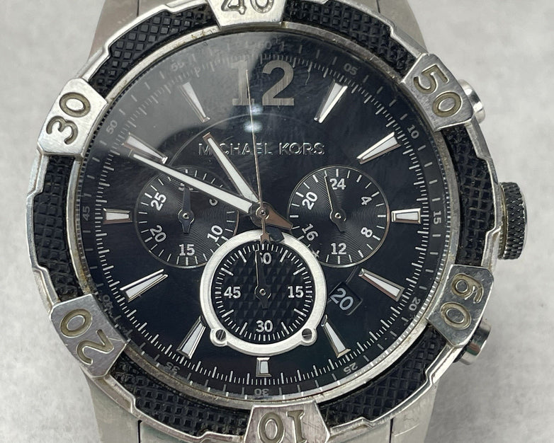 Michael Kors MK-8199 Chronograph Quartz Parts Or Repair Not Ticking