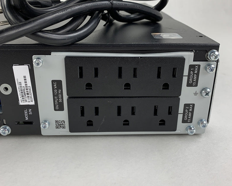 APC SRT1500RMXLA Smart-UPS 1500VA 1350W Power Backup AP9630 Tested No Batteries