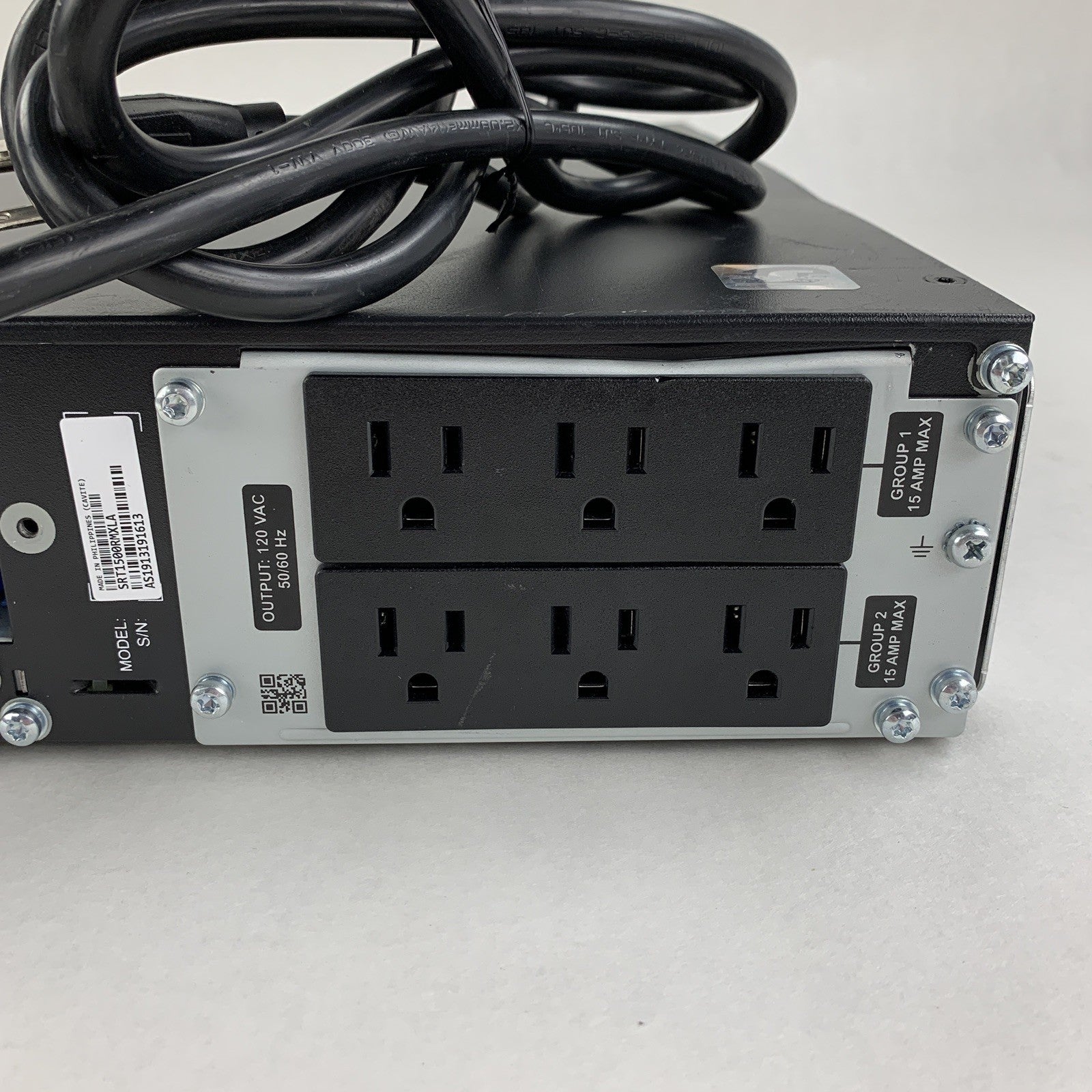 APC SRT1500RMXLA Smart-UPS 1500VA 1350W Power Backup AP9630 Tested No Batteries