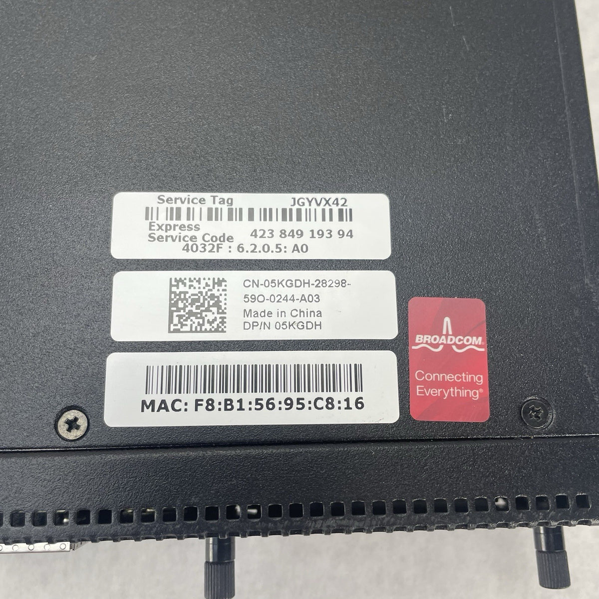 Dell 5KGDH 24-Port SFP+ 10Gb Switch Power12