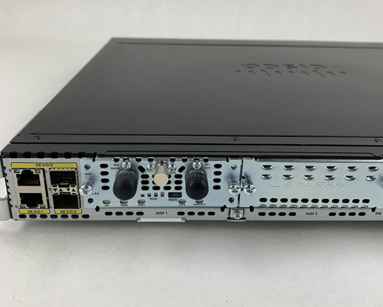 Cisco ISR4331/K9 Router Tested Reset W/ IPBase SecurityK9 License Rack Ears