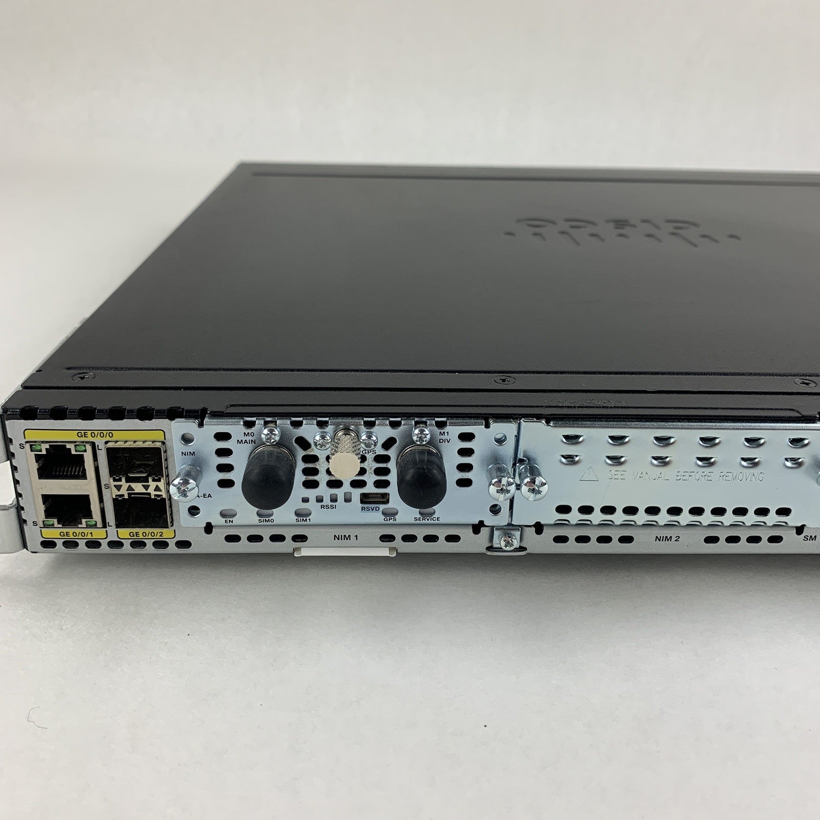 Cisco ISR4331/K9 Router Tested Reset W/ IPBase SecurityK9 License Rack Ears