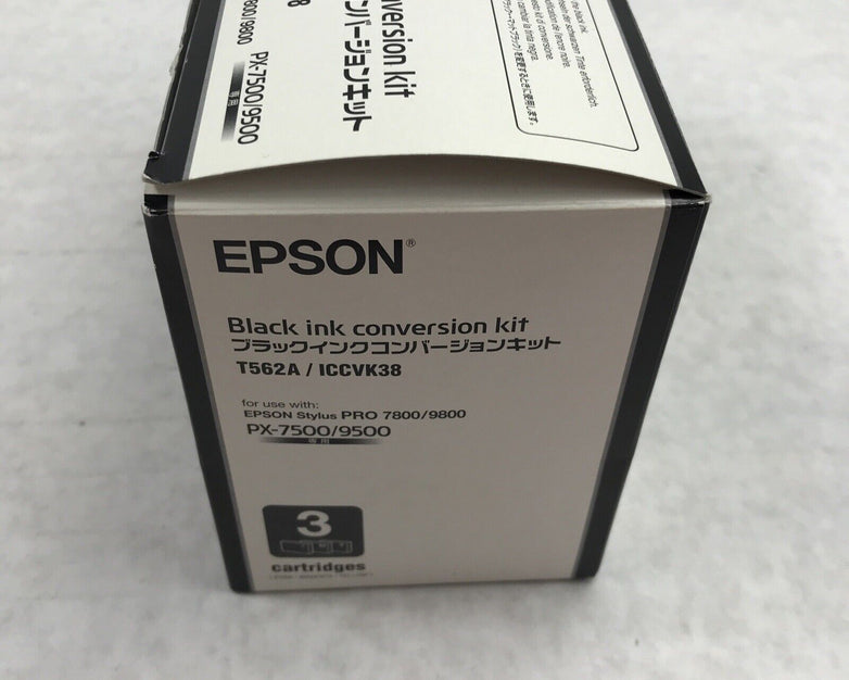 Epson T5652A ICCVK38 PX-7500/9500 Black Ink Conversion Kit 3 Cartridges