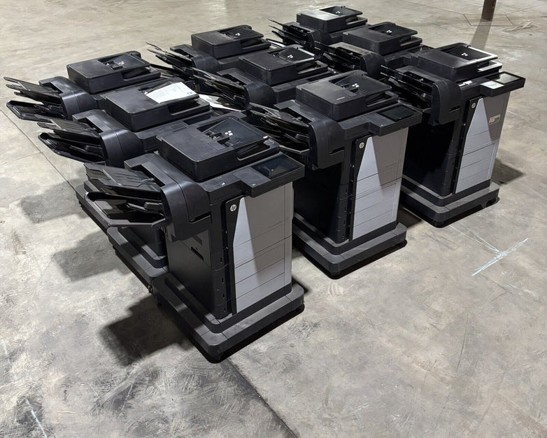 HP CZ250A LaserJet Enterprise Flow MFP M680 Multifunction Color Printer Lot of 9