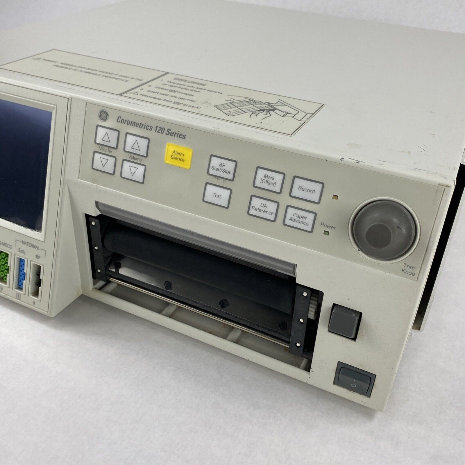 GE 0129 Corometrics 120 Series Maternal Fetal Monitor