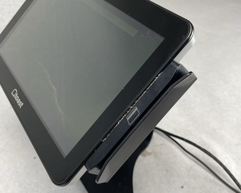 Toast POS Monitor Terminal ESY w/Stand MSM8960 and Card Reader Power Tested