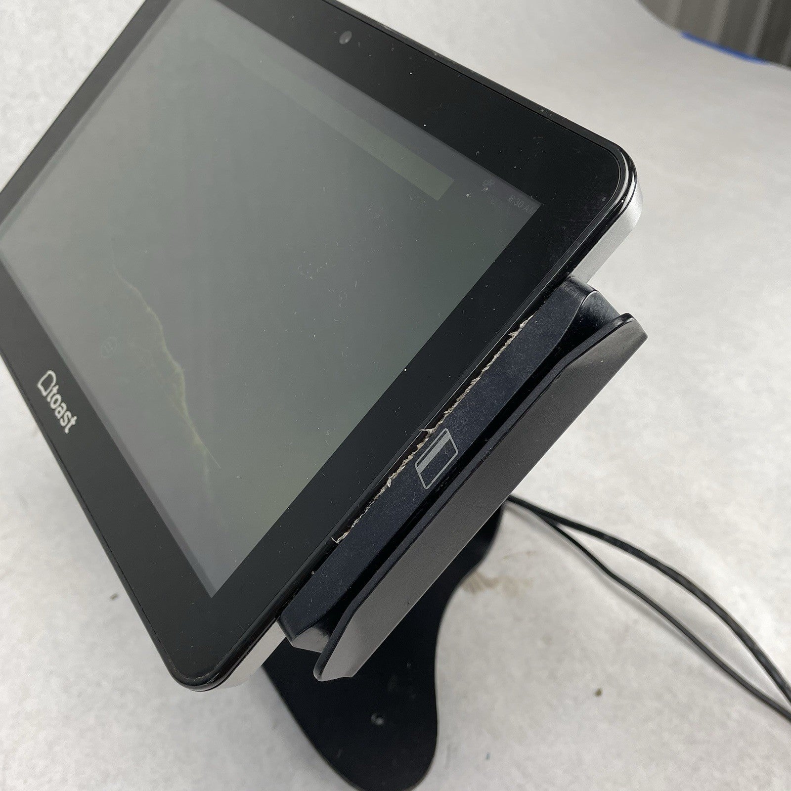 Toast POS Monitor Terminal ESY w/Stand MSM8960 and Card Reader Power Tested