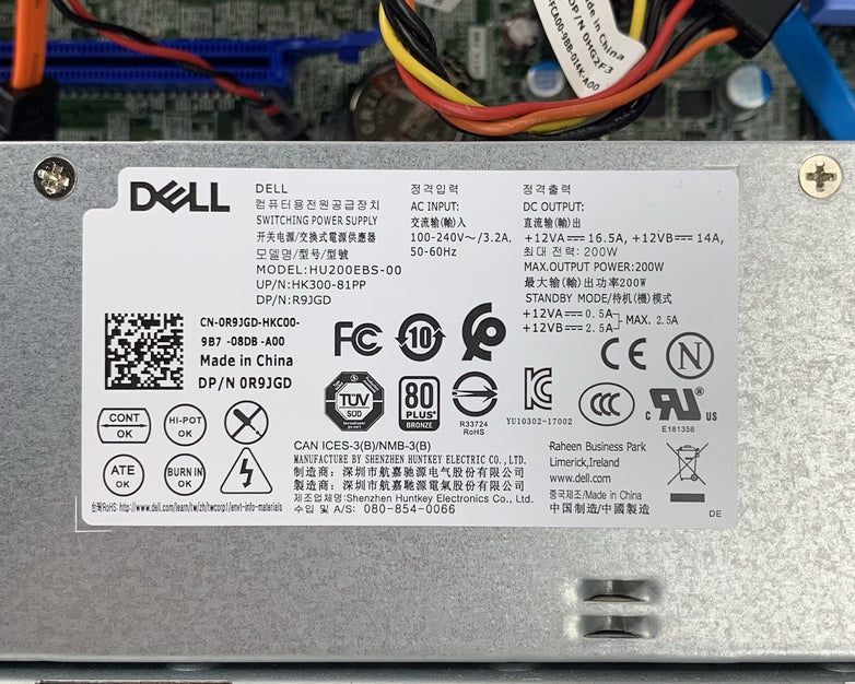 Dell OptiPlex 7070 SFF Core i5-9500 3.00 GHz 1x 4 GB Ram No OS No HDD