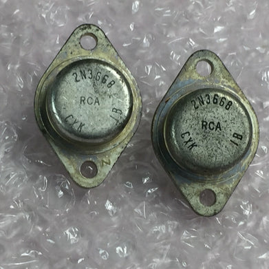 RCA 2N3668 Transistor   Lot of 2   NOS