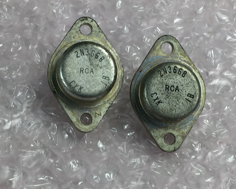 RCA 2N3668 Transistor   Lot of 2   NOS