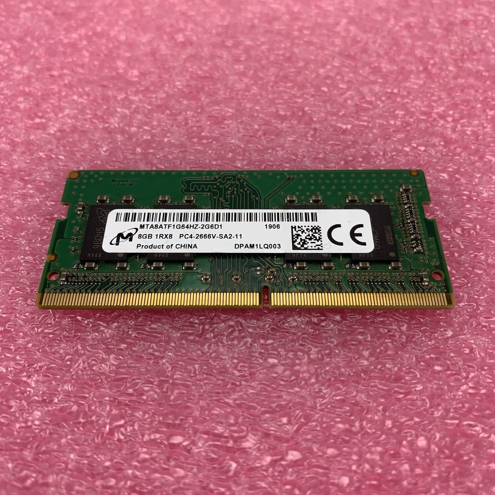 Micron MTA8ATF1G64HZ-2G6D1 PC4-2666V-SA2-11 8GB 1Rx8 Desktop Memory RAM1