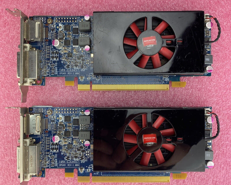 Dell AMD Radeon HD 7570 1GB GDDR5 PCIe x16 DVI DP 0KFWWP Lot Of 2