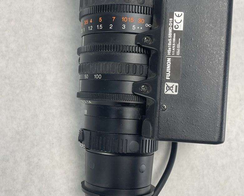 Fujinon HSs18x5.5BMD-D18 HD Broadcast Servo Lens